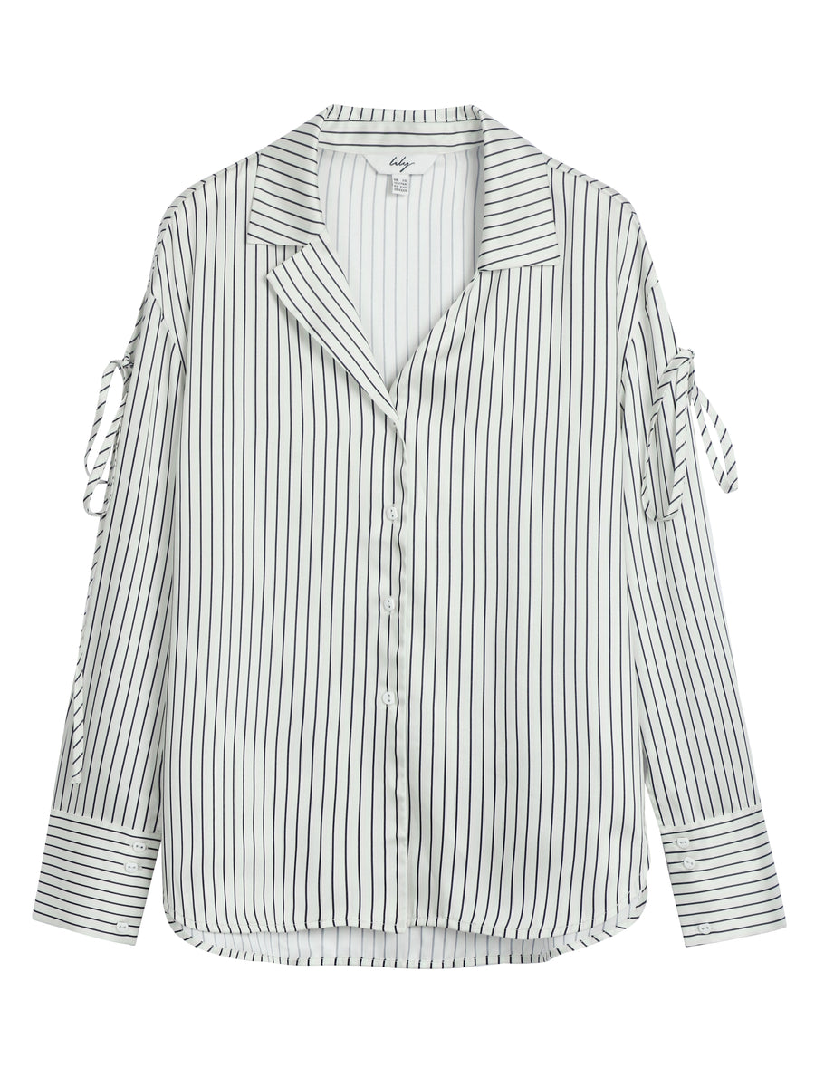 Asymmetrical Collar Shirt