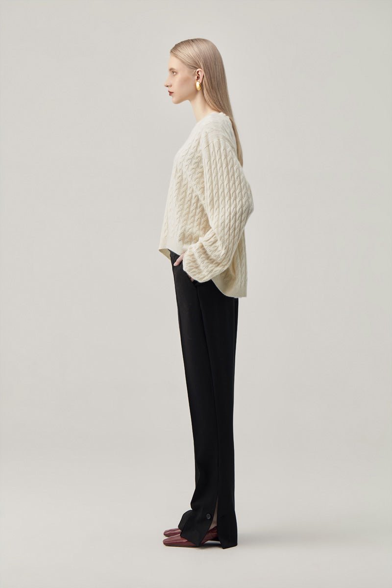 Cable-Knit Cashmere Sweater