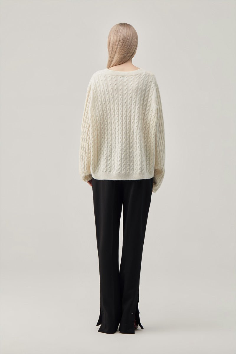 Cable-Knit Cashmere Sweater