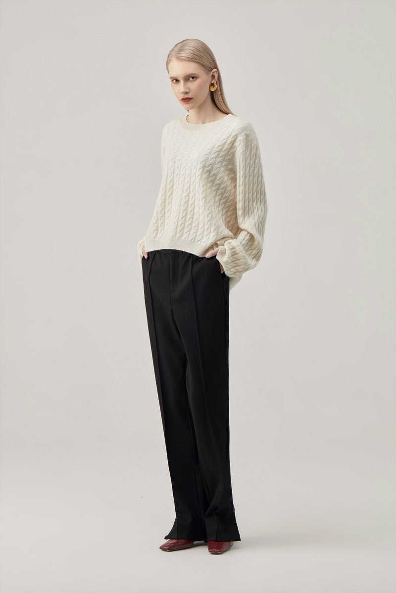 Cable-Knit Cashmere Sweater