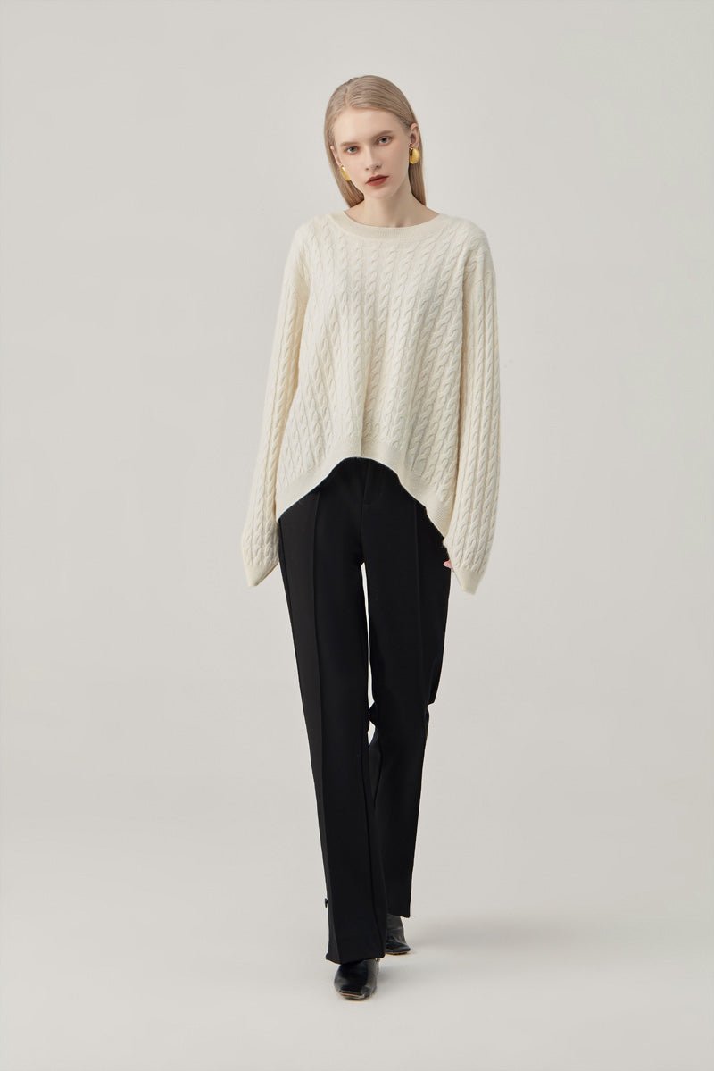 Cable-Knit Cashmere Sweater